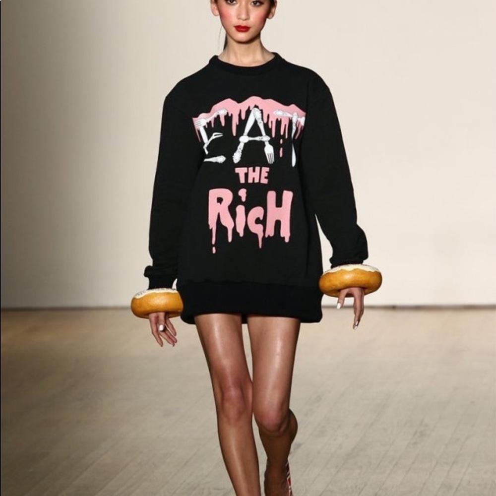 Jeremy Scott Eat The Rich Collection Graphic Dress - Picture 8 of 11